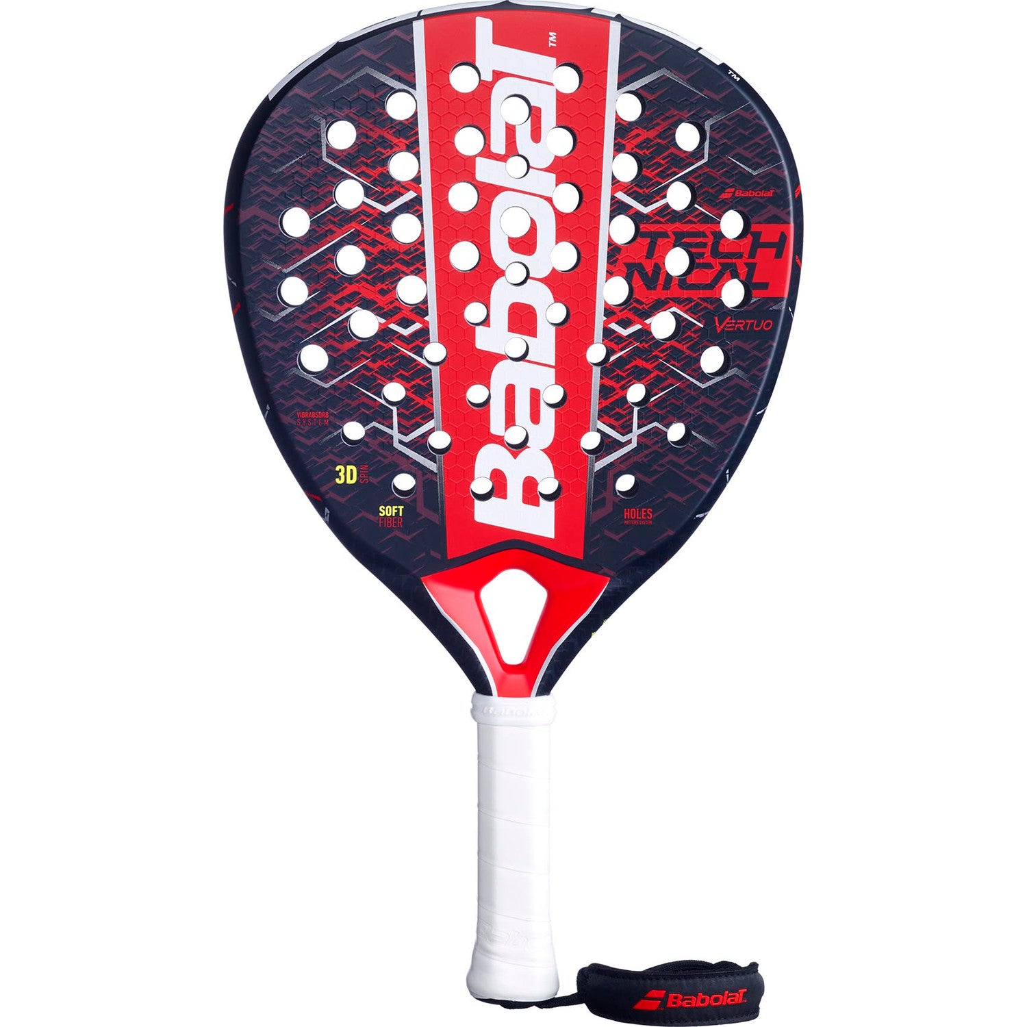 Babolat Technical Vertuo Padel Racquet - Red Red One Size Padel Babolat