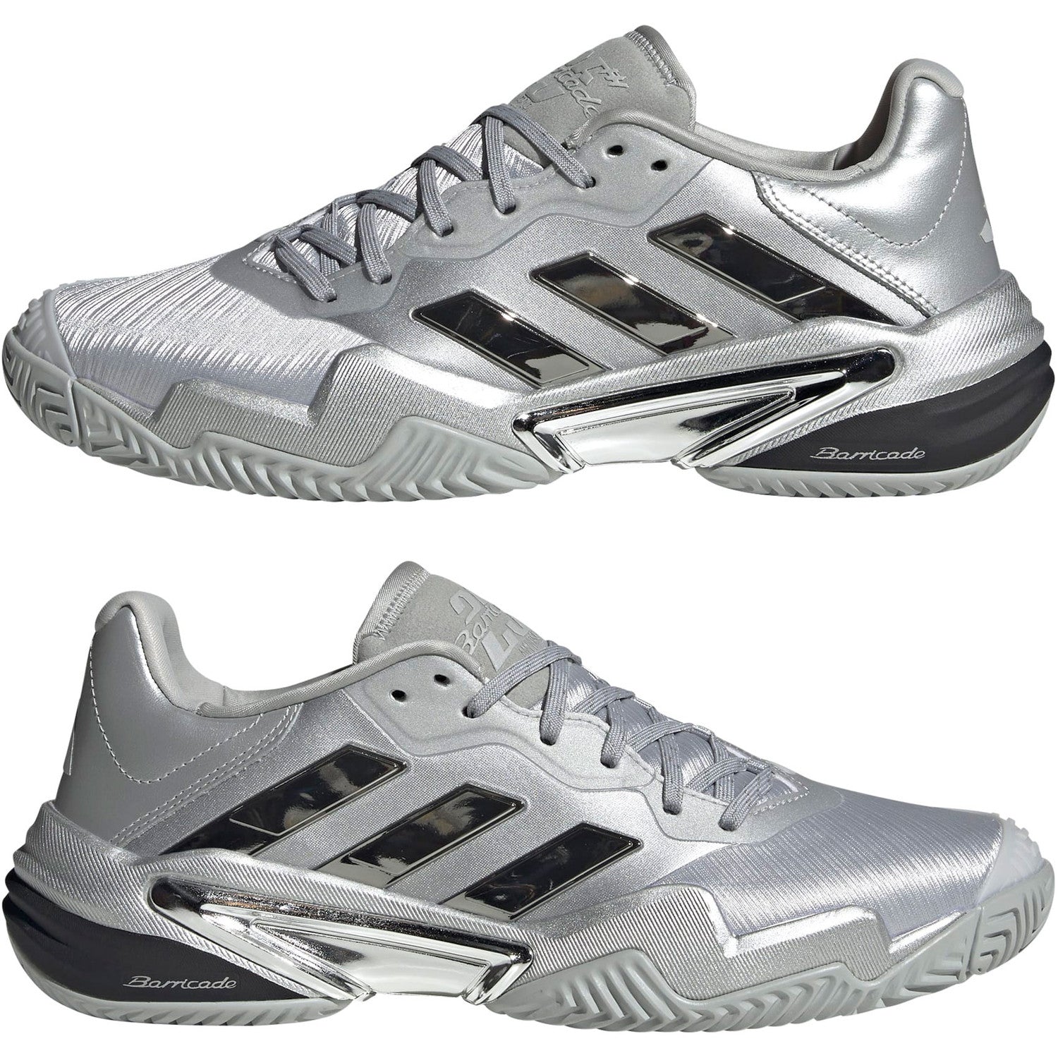 Adidas Barricade 13 Silver Edition Tennis Shoes Men - Silver Tennis Shoes Adidas