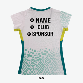 Yonex YTL 11 Batik Fade 2 Womens T-Shirt White Green Clothing Yonex