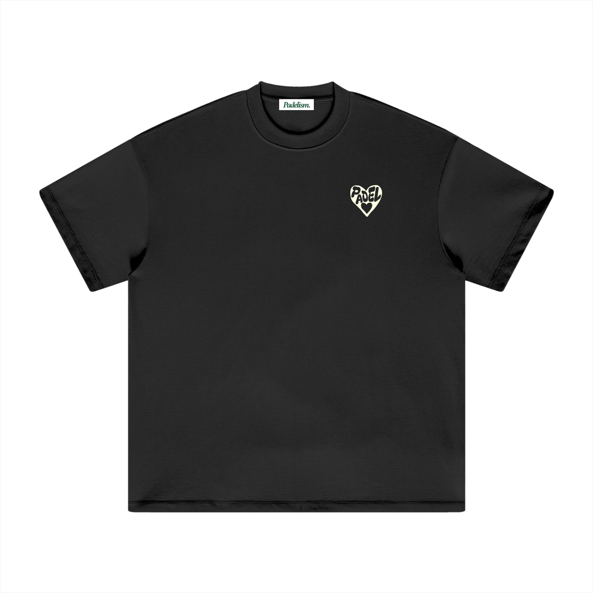 Love - Heavyweight T-Shirt Black Padelism
