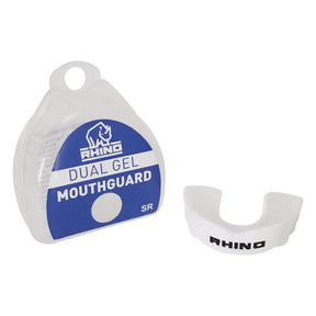Rhino Dual Gel Mouthguard White Equipment Rhino