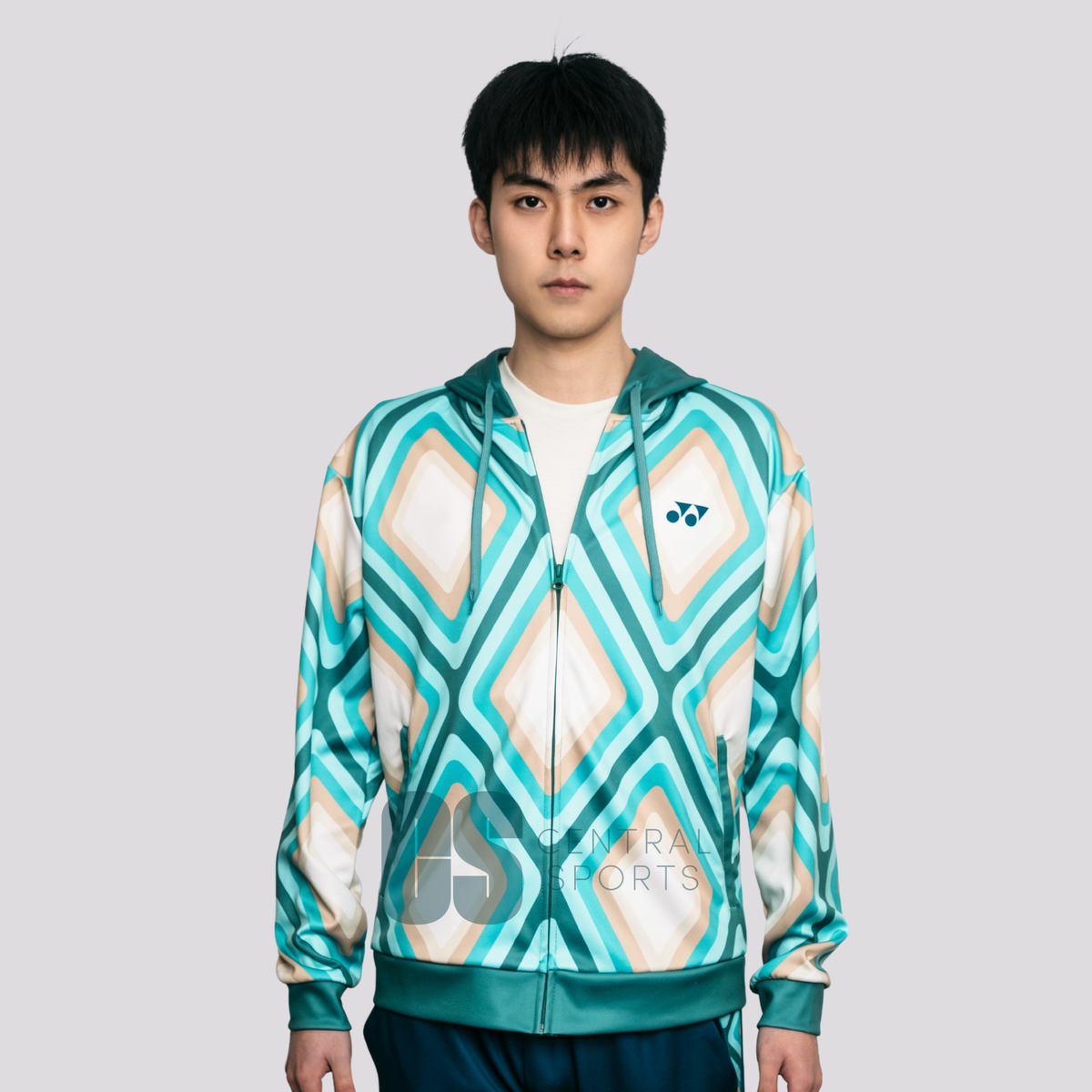 [Pre-Order] Yonex CNY2025 Diamond Unisex Zip Hood Jade/Ivory