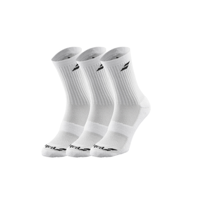Babolat 3 Pairs Pack Sock Unisex - Black/White White Clothing Babolat
