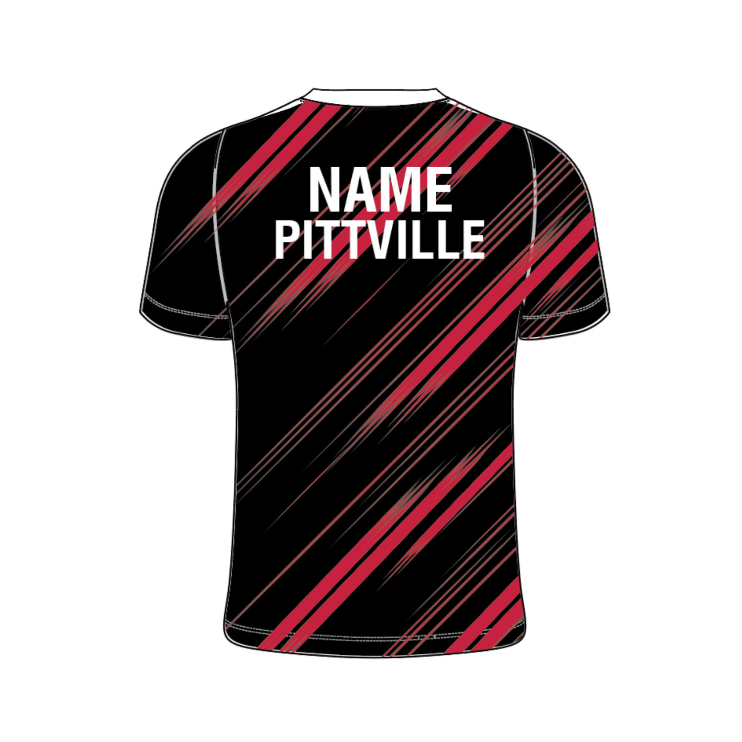 Yonex Kit T001 Pitville Badminton Club Turbo V Neck Junior - Black/Red/White by Yonex Teamwear