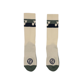 Yonex All England 1899 Crew Sock 26 Unisex - Cream Clothing Yonex