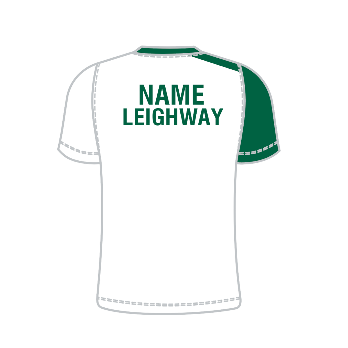 Yonex Kit Teamwear T009 Leighway Badminton Club Time T-Shirt V Neck Junior - White/Forest