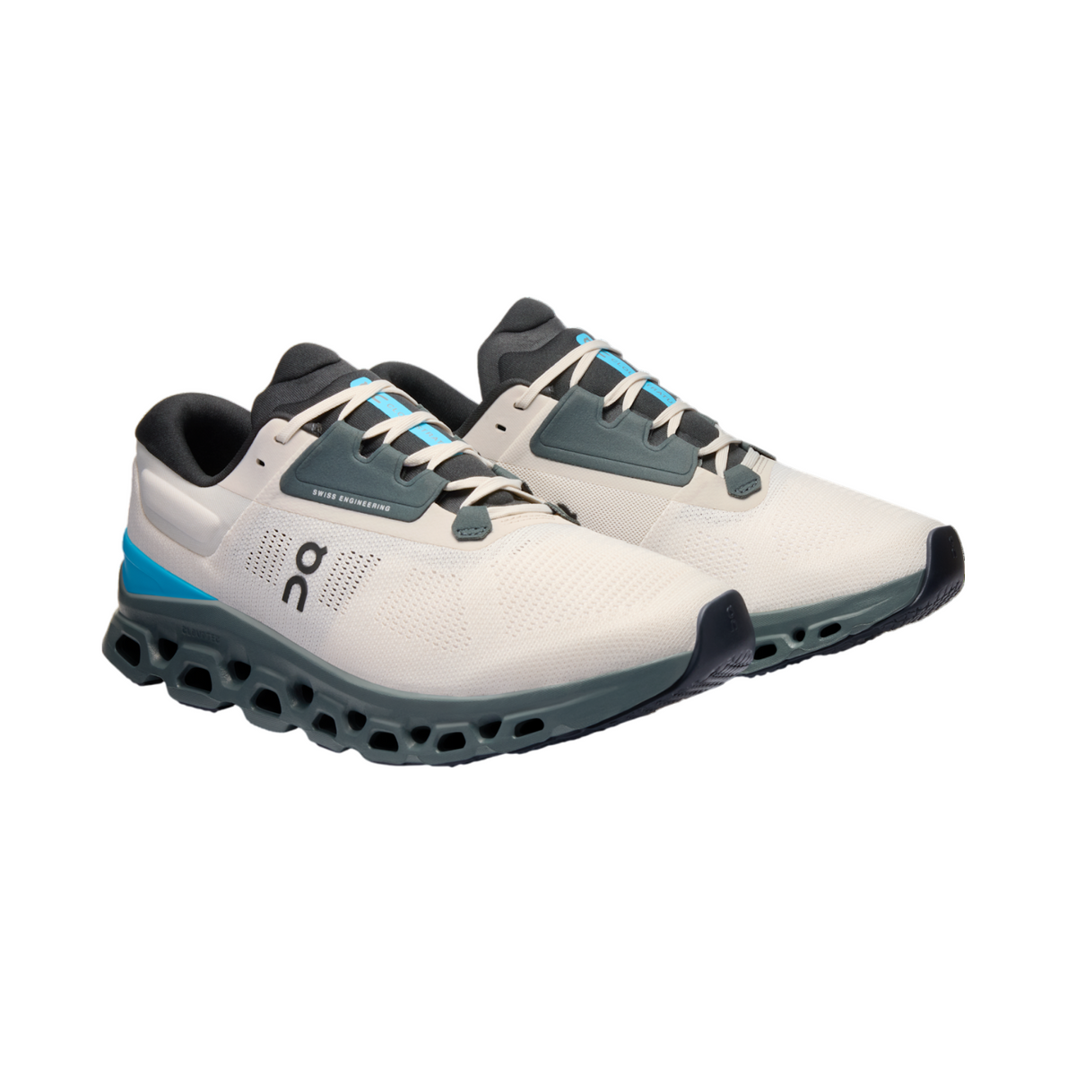 ON Cloudstratus 3 Running Shoes Men - Cream/Horizon
