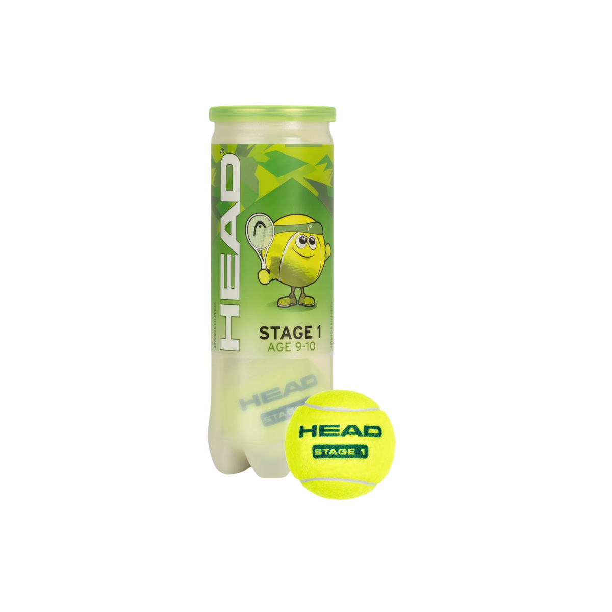 Head T.I.P Green Stage 1 Tennis Ball (3 ball tube) Tennis Balls Head