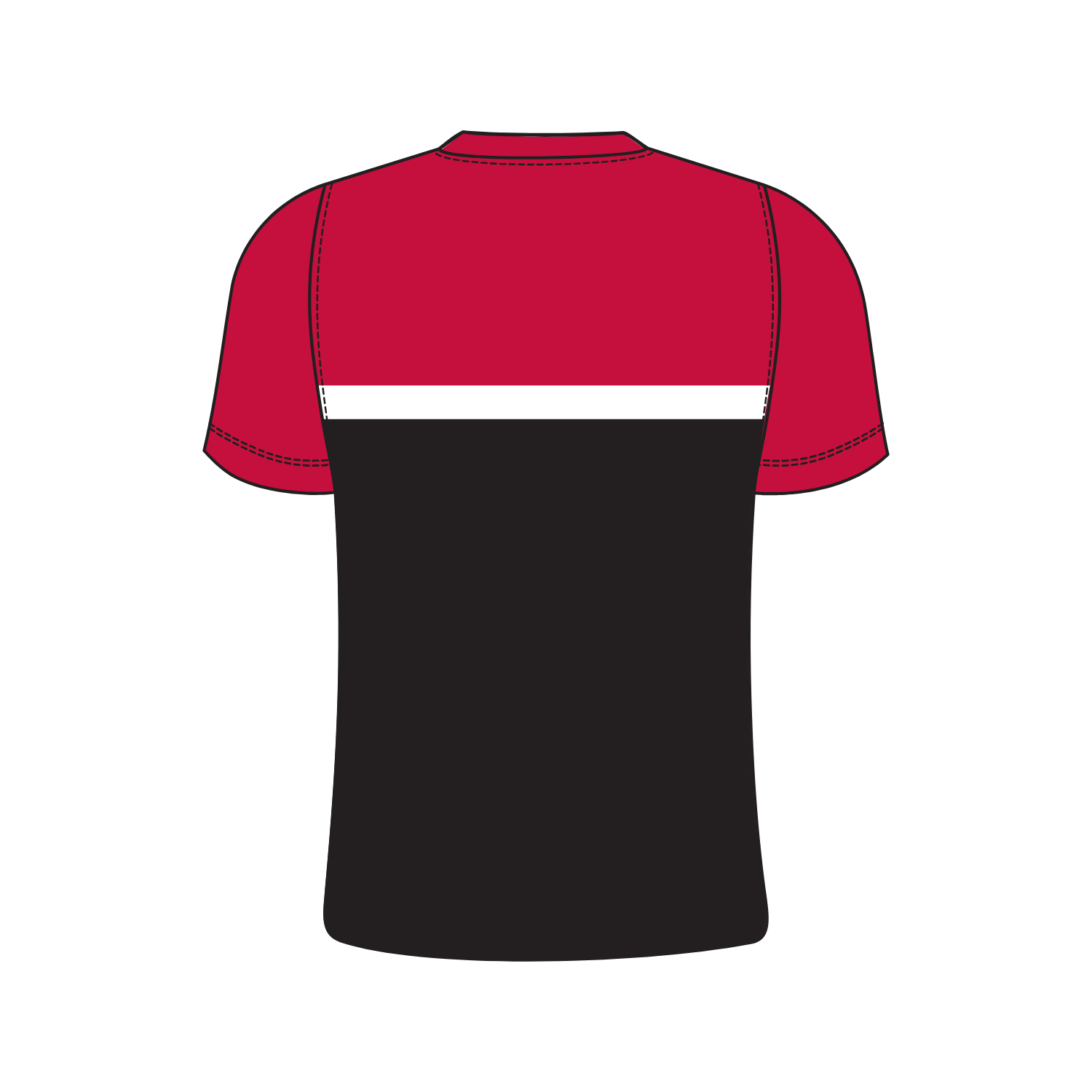 National Badminton Yonex T006 Power Crew Neck T-Shirt Men - Red