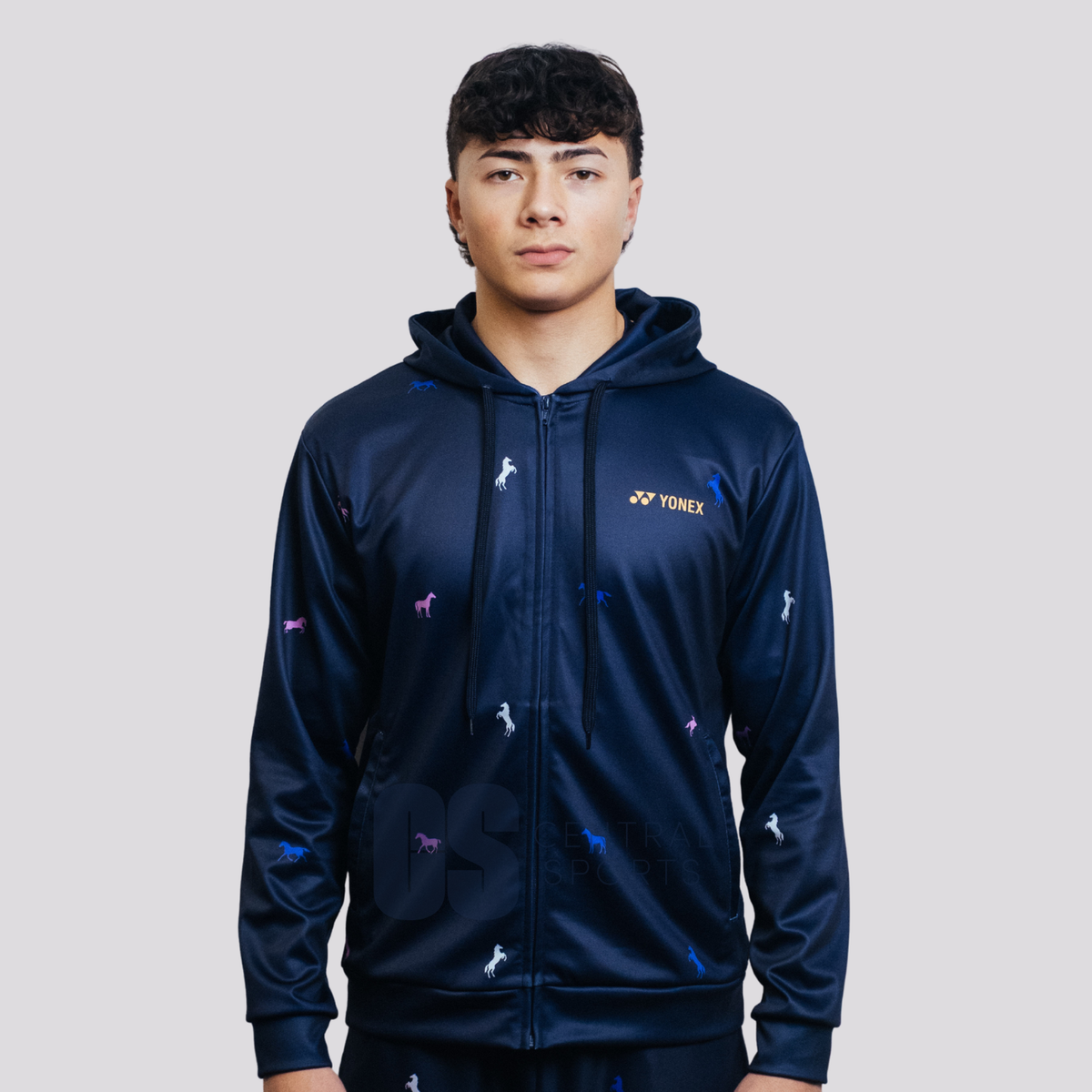 Pre-Order Yonex Night Rider – Unisex Zip Hoodie (Ink Blue) Yonex CNY2026 Zip Hood Sweat A Unisex