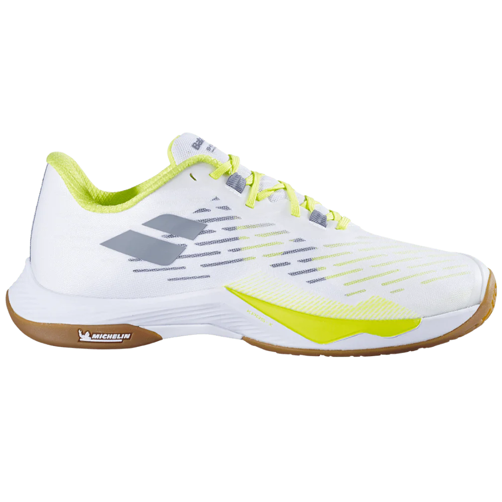 Babolat Shadow Tour 5 Badminton Shoes Men - White/Lime