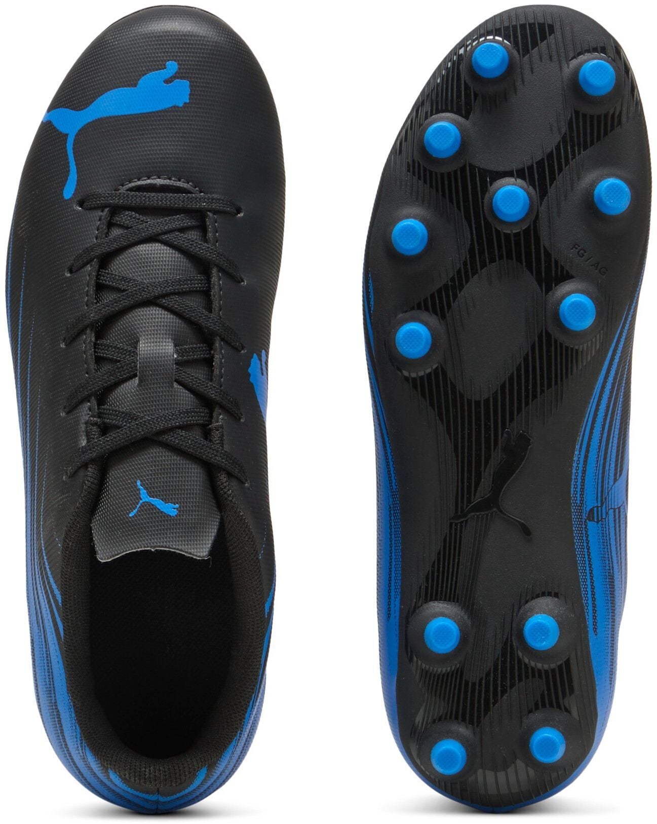 Puma Attacanto II FG/AG Football Boots Junior - Puma Black/Blue