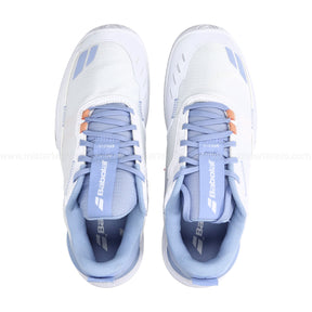 Babolat SFX Evo All Court 2026 Tennis Shoe Women - White/Forever Blue Tennis Shoes Babolat