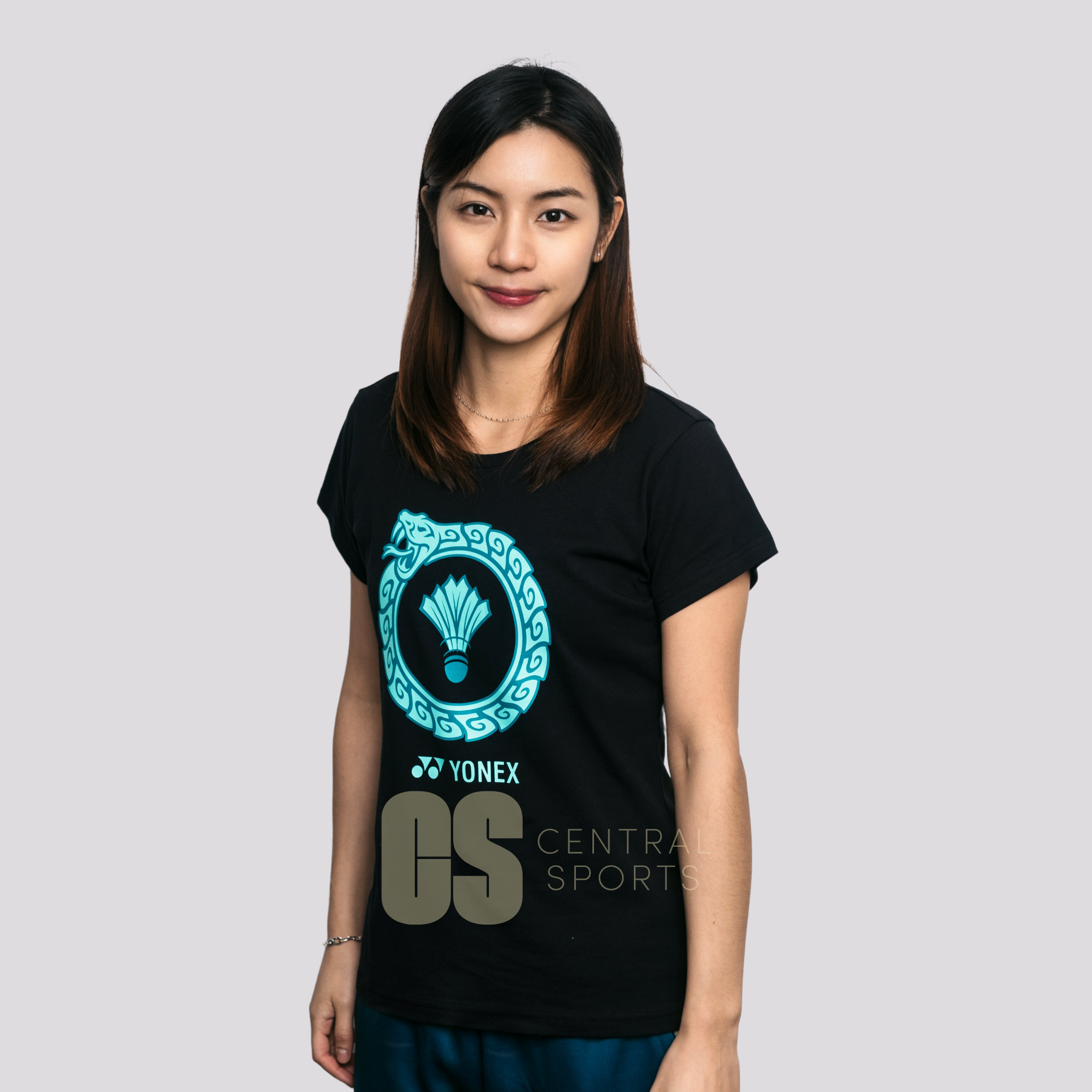 [Pre-Order] Yonex CNY2025 Snake Ring Womens T-Shirt Black