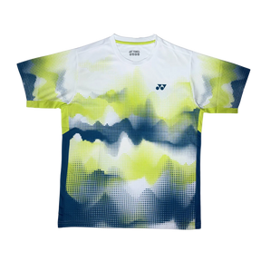 Yonex YTM 12 Mystic Mountains Crew Neck T-Shirt Unisex - White White Clothing Yonex
