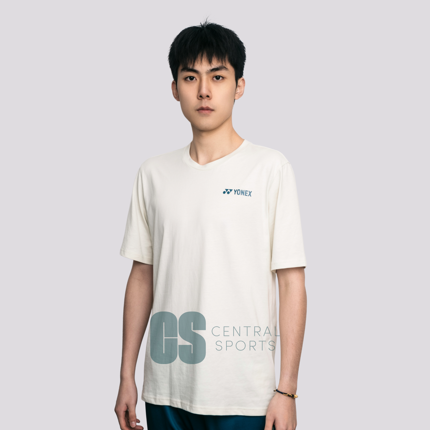 Yonex Coiled Snake Mens Cotton T-Shirt Ivory Clothing Yonex