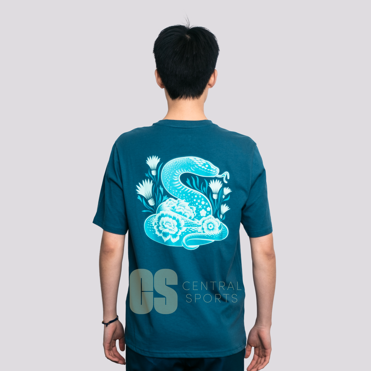 [Pre-Order] Yonex CNY2025 Coiled Snake Mens T-Shirt Dark Jade