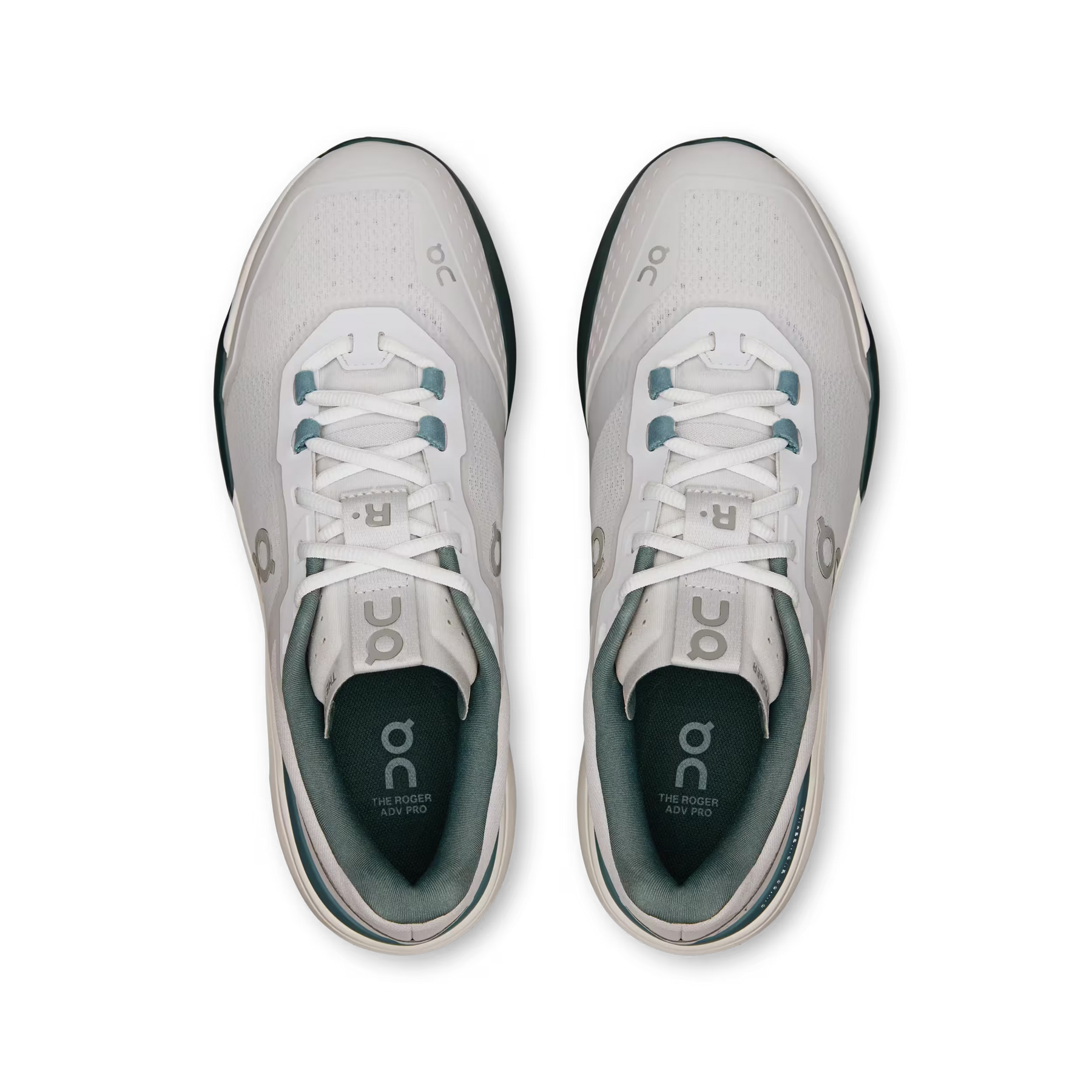 On Running The Roger ADV Pro Tennis Shoe Men - Frost/Evergreen Running Shoes On Running