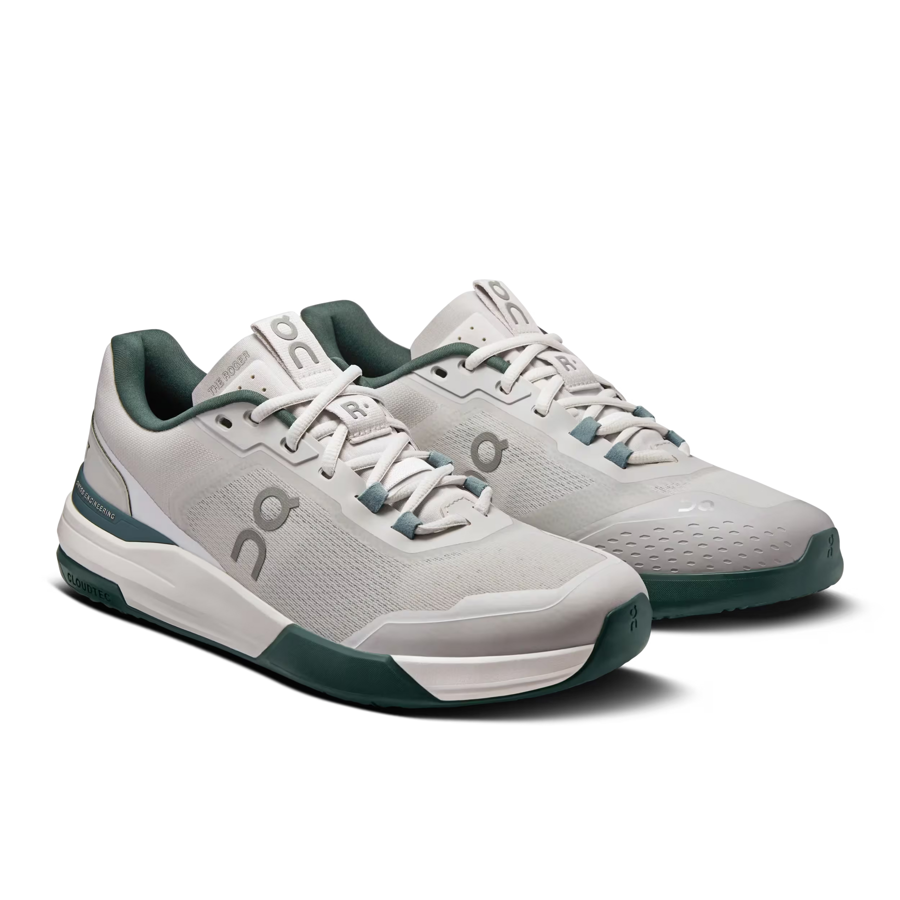 On Running The Roger ADV Pro Tennis Shoe Men - Frost/Evergreen Running Shoes On Running