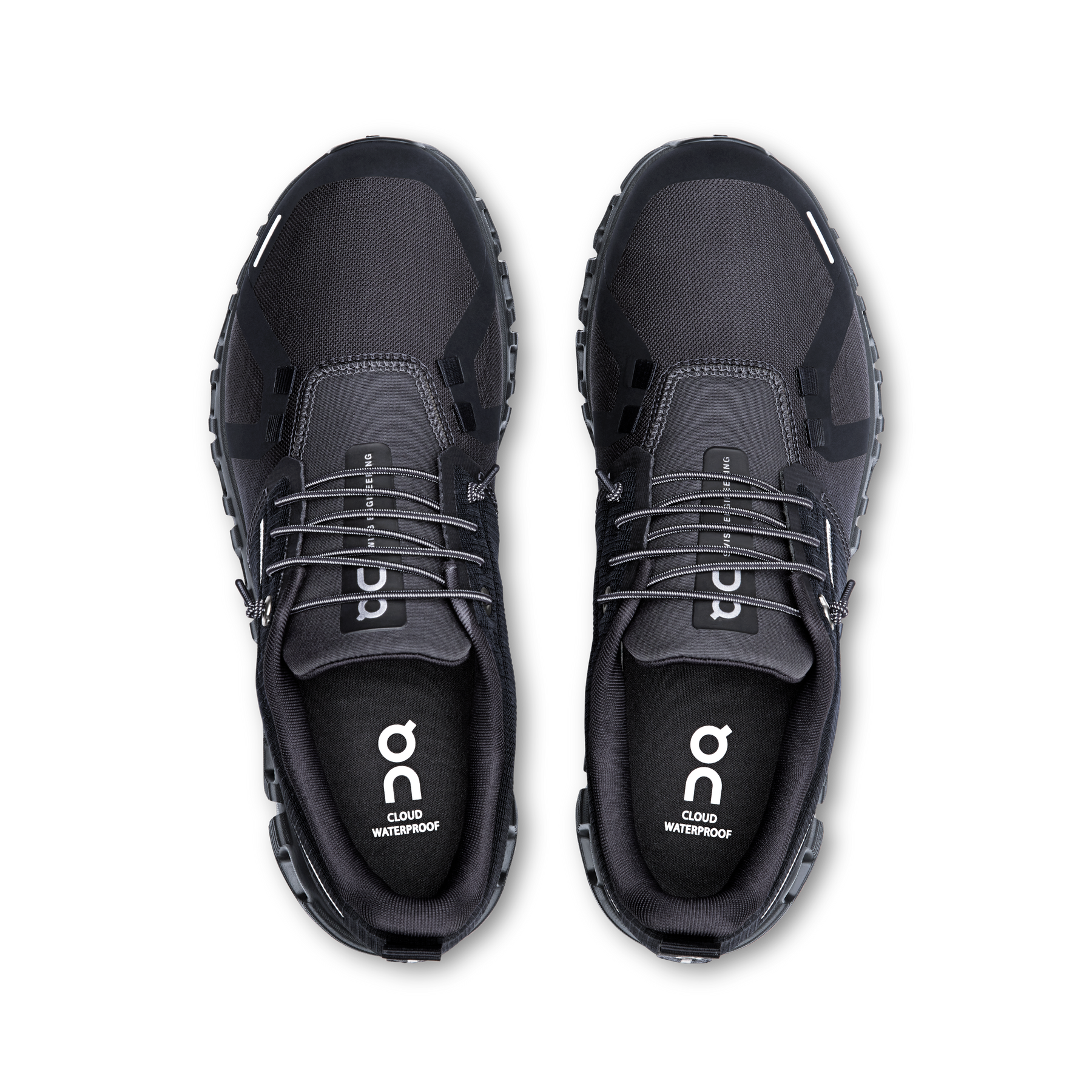 On Cloud 6 Waterproof Running Shoes Women - Black/Black Running Shoes On Running