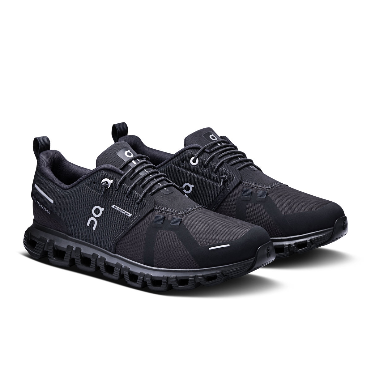 On Cloud 6 Waterproof Running Shoes Women - Black/Black Running Shoes On Running