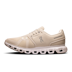 On Cloud 6 Running Shoes Women - Pearl/White Running Shoes On Running