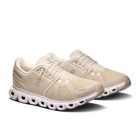 On Cloud 6 Running Shoes Women - Pearl/White Running Shoes On Running