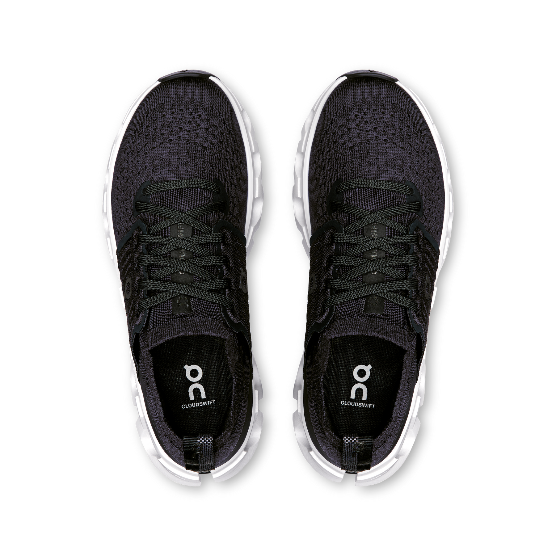 On Cloudswift 4 Running Shoes Women - Black/White Running Shoes On Running