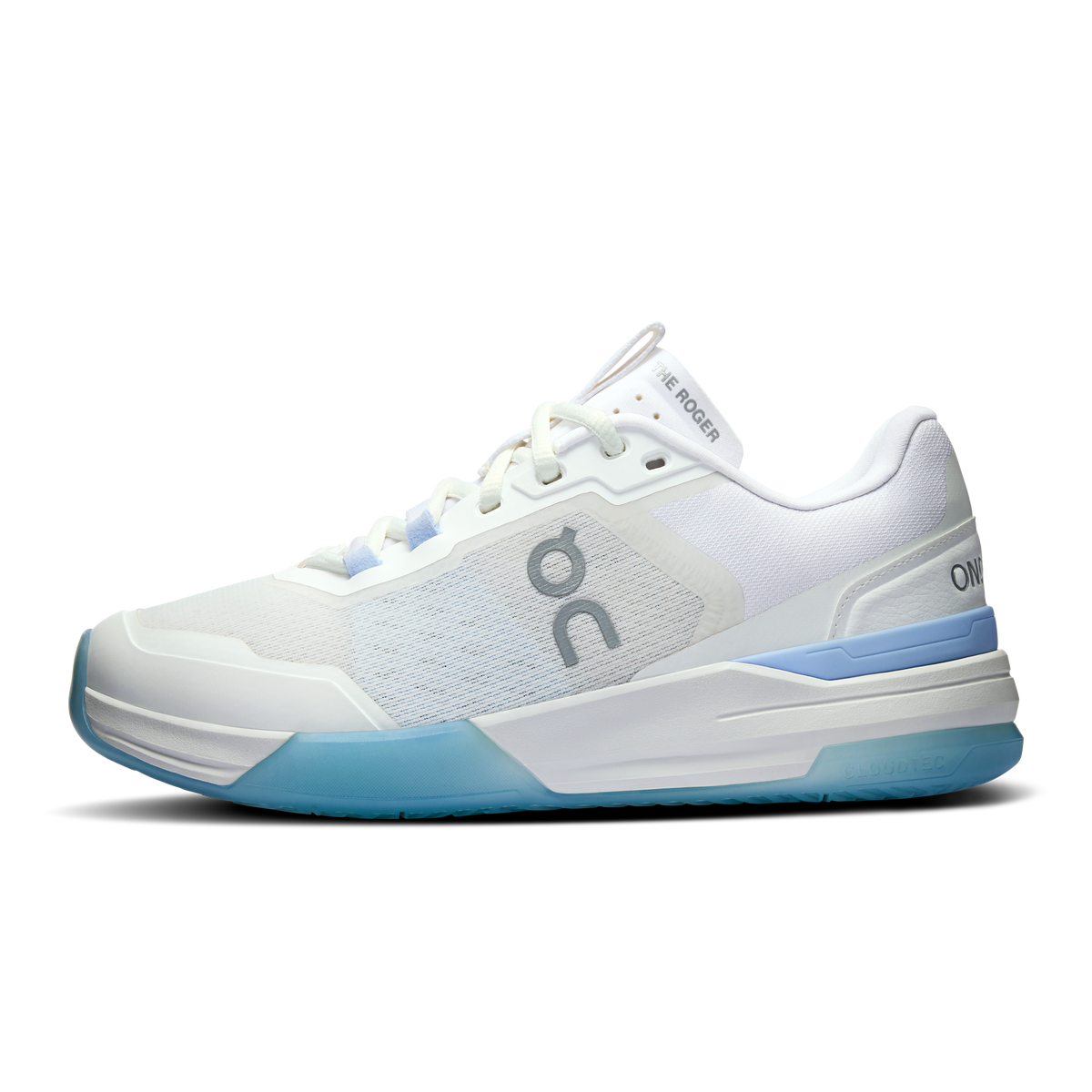 On THE ROGER Advantage Pro Tennis Shoes Women - White/Chambray Tennis Shoes On Running