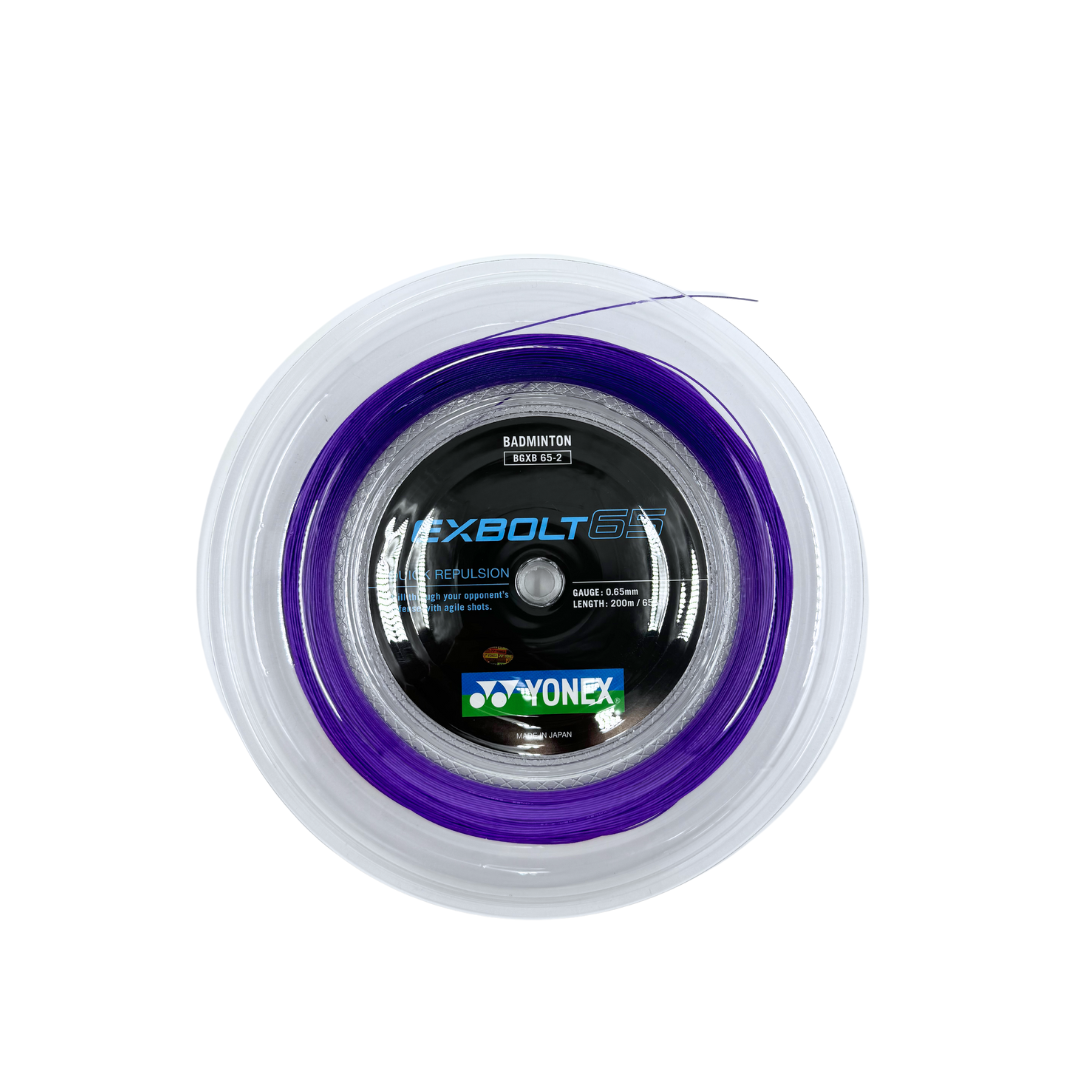 Yonex Exbolt 65 Badminton String (200m Reel) Purple