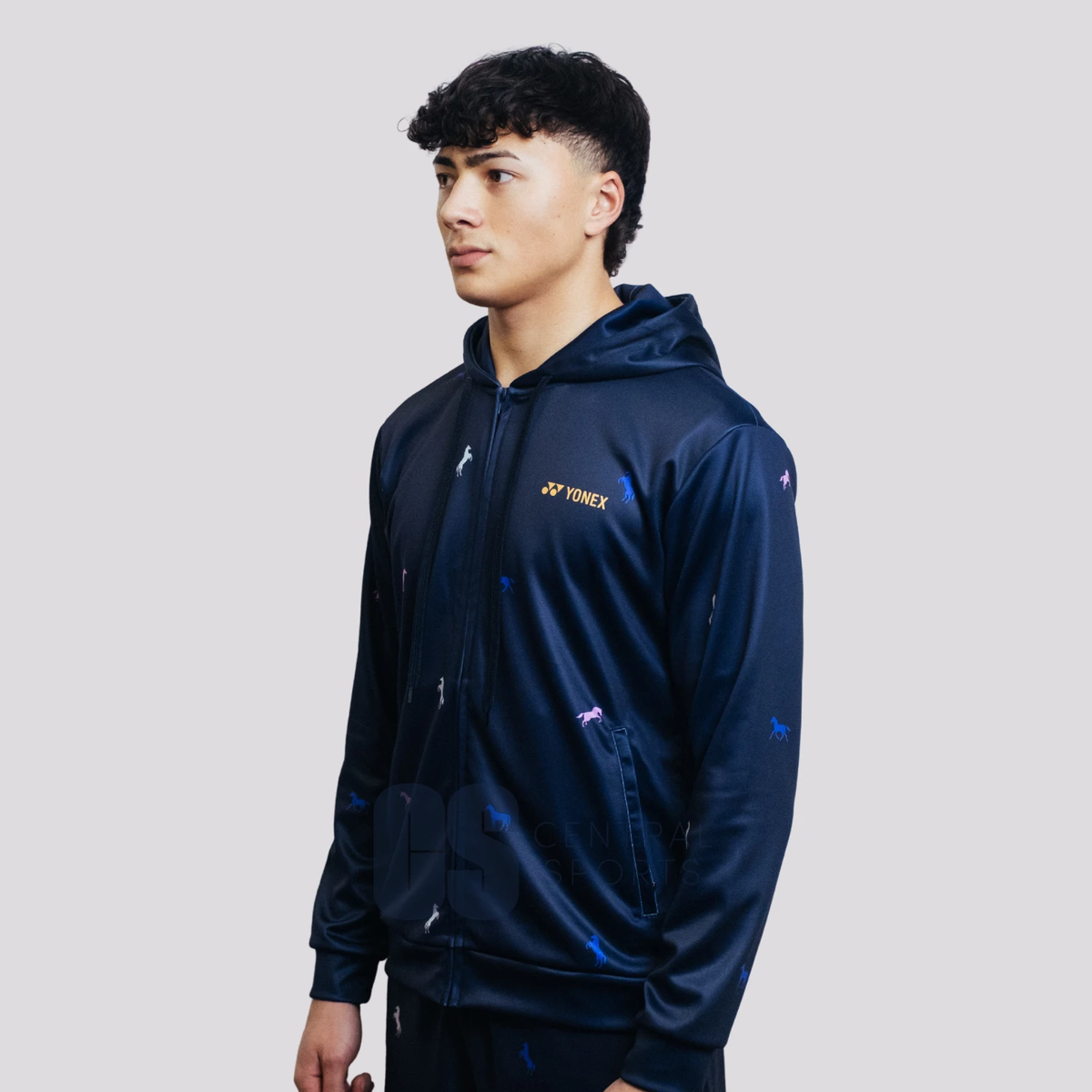 Yonex CNY 2026 Unisex Zip Hoodie - Night Rider | Central Sports Yonex CNY 2026 Unisex Zip Hoodie - Night Rider | Central Sports