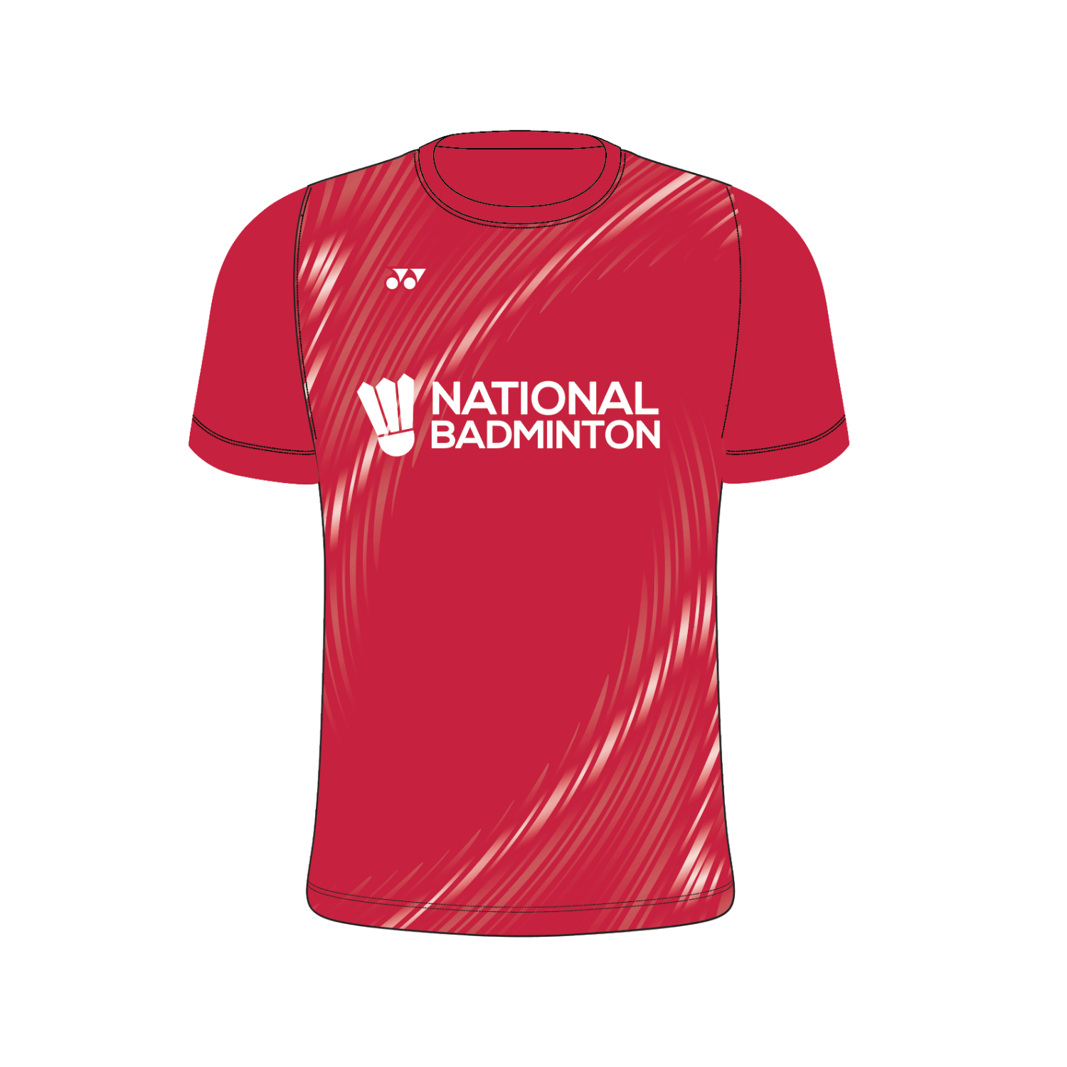 National Badminton Yonex T012 Vortex Crew Neck T-Shirt Men - Red