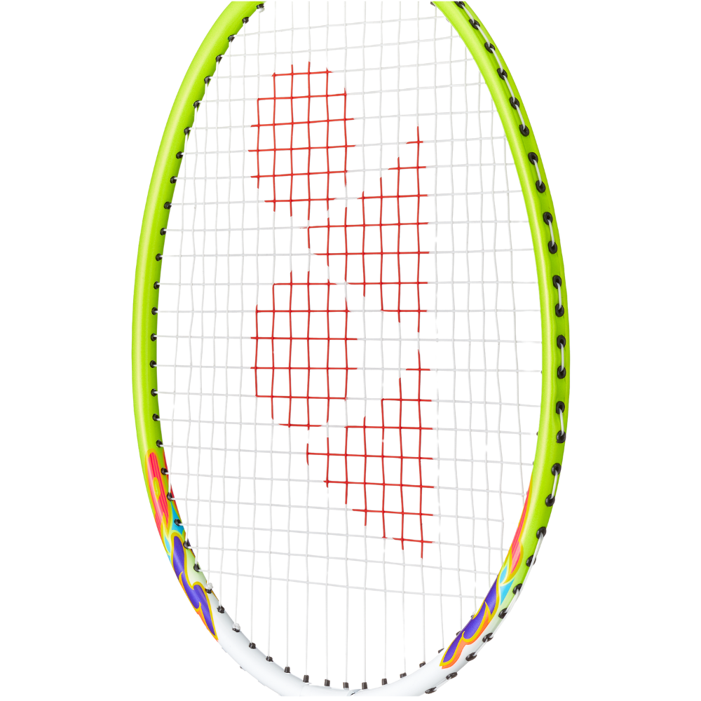 Yonex Muscle Power 2 Jr Badminton Racket - White/Lime Yellow