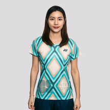 [Pre-Order] Yonex CNY2025 Diamond Training Top Women Jade/Ivory