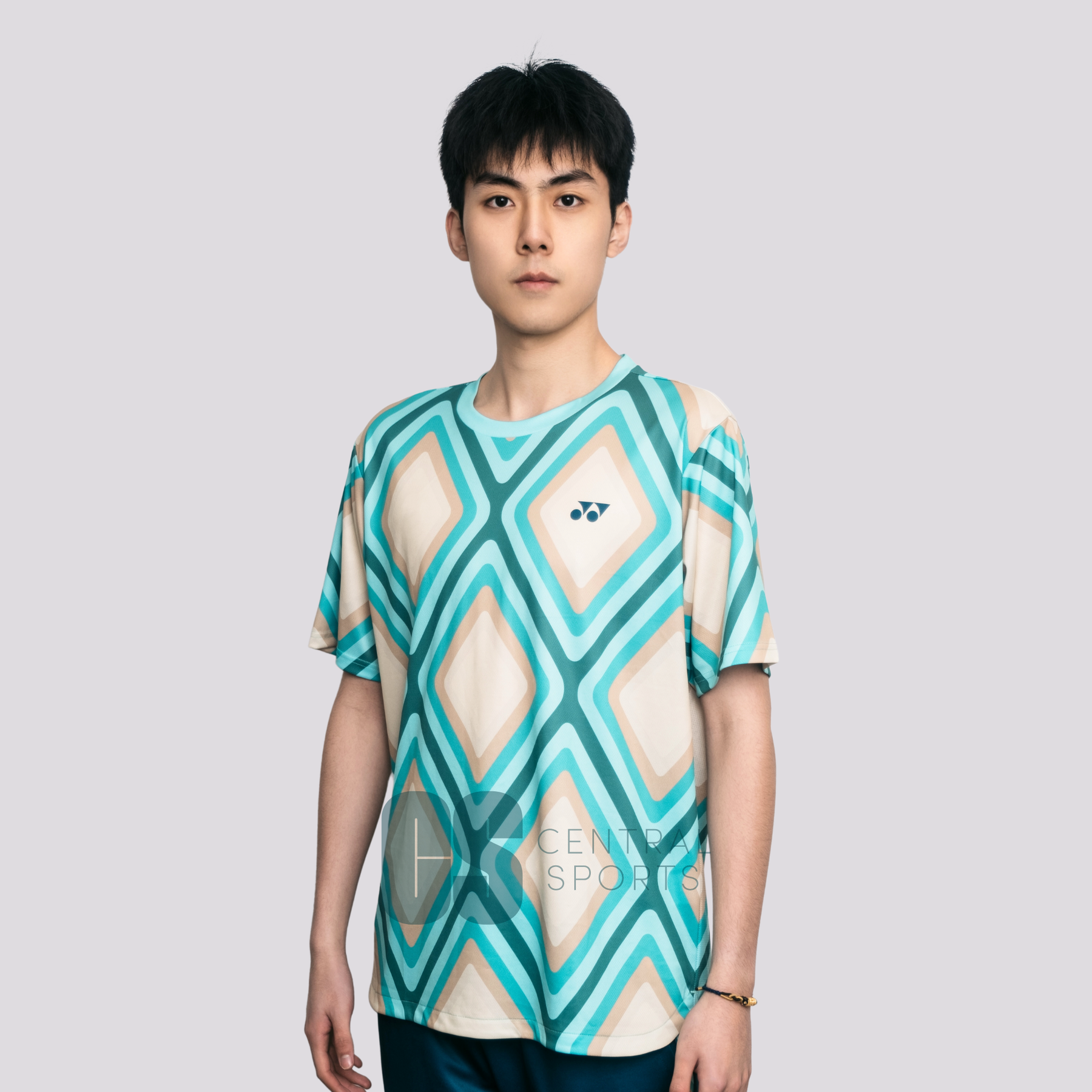 [Pre-Order] Yonex CNY2025 Diamond Training Top Men Jade/Ivory