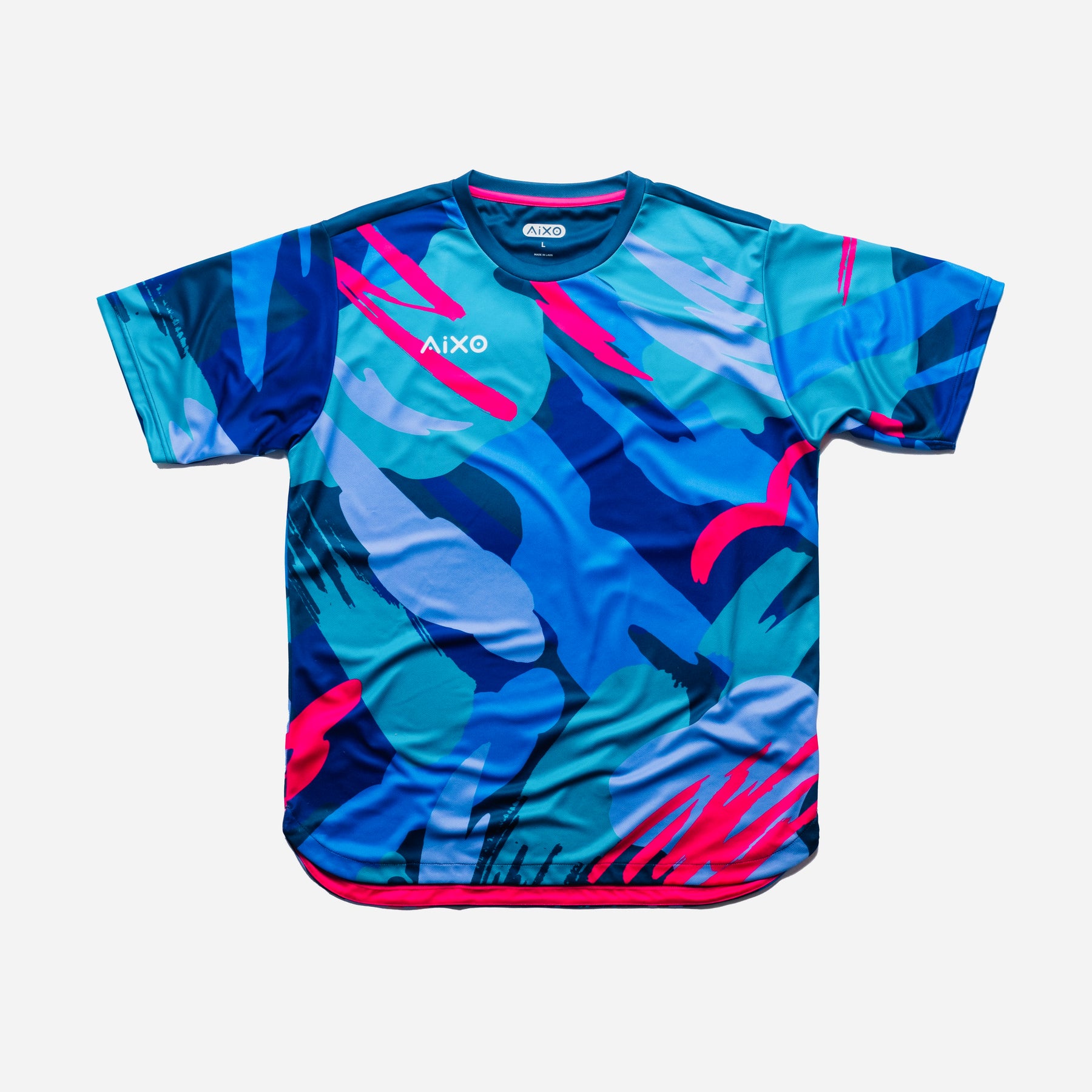 Aixo Abstract T-Shirt Mens (Multicolour Dark)