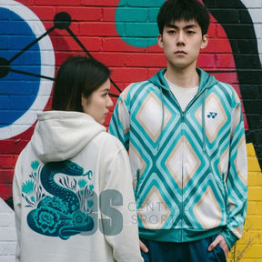 [Pre-Order] Yonex CNY2025 Diamond Unisex Zip Hood Jade/Ivory