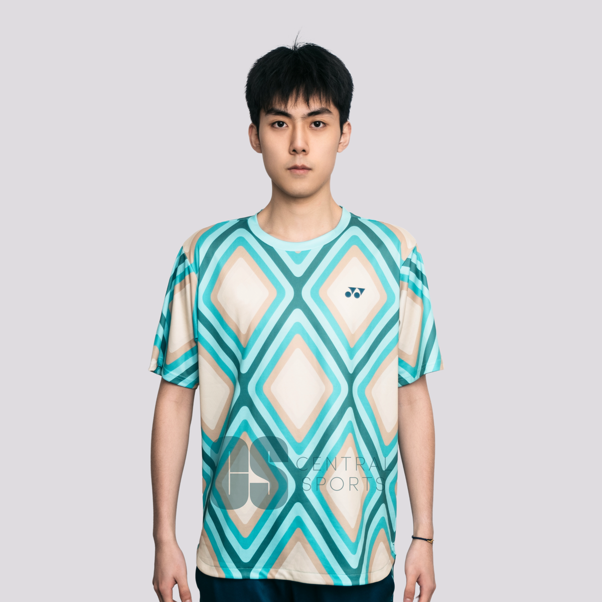 [Pre-Order] Yonex CNY2025 Diamond Training Top Men Jade/Ivory