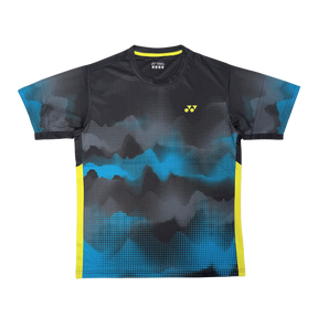 Yonex YTM 12 Mystic Mountains Crew Neck T-Shirt Unisex - Black Black Clothing Yonex