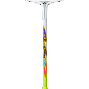 Yonex Muscle Power 2 Jr Badminton Racket - White/Lime Yellow