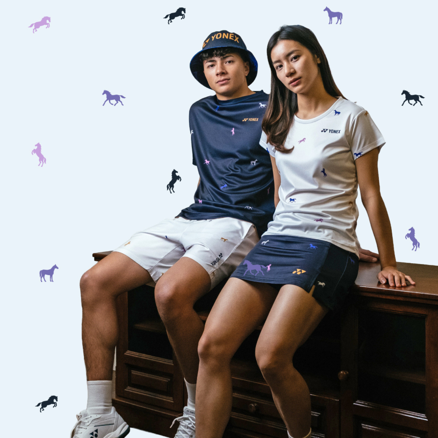 Yonex Legend’s Crown – Reversible Bucket Hat (Ink Blue | Celestial Purple / Pale Gold) Yonex CNY2026 Reversible Bucket Hat A Unisex Clothing Yonex