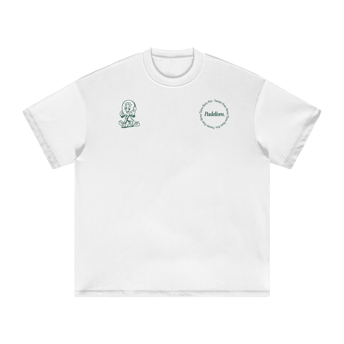 Padel Coach - Heavyweight T-Shirt White Padelism