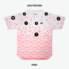 Yonex YTM 13 Crew Neck Sakura T-Shirt Unisex - White