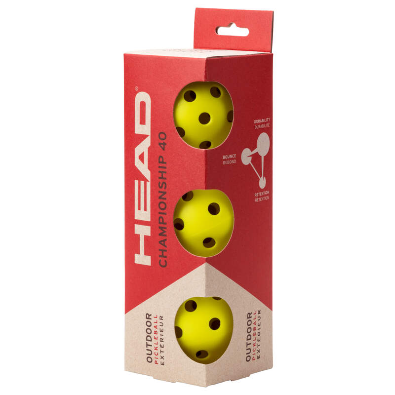 Head Champ Outdoor Pickleball Balls 557020 3 units 40mm