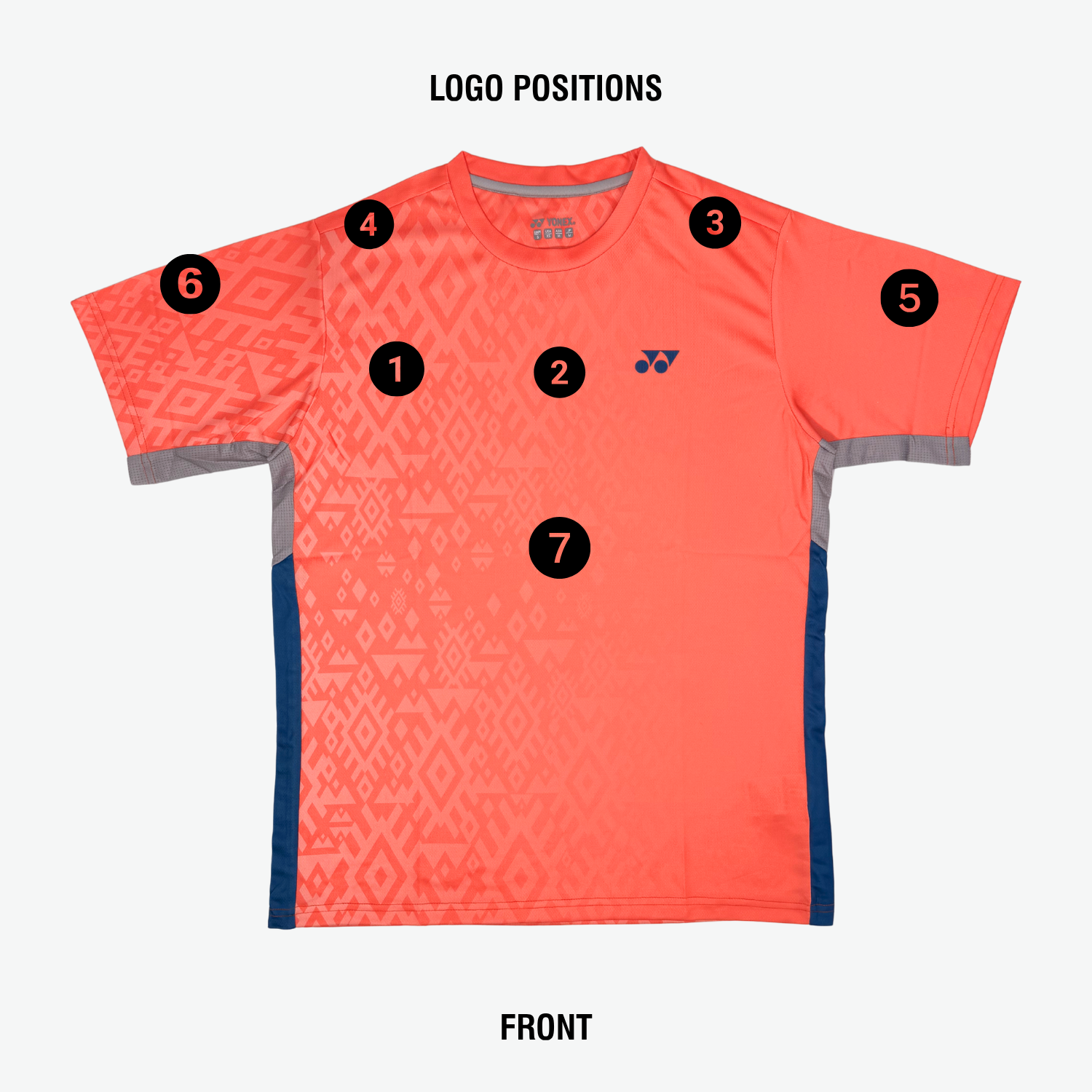 Yonex YTJ 11 Batik Fade 2 T-Shirt Junior - Sunset Clothing Yonex