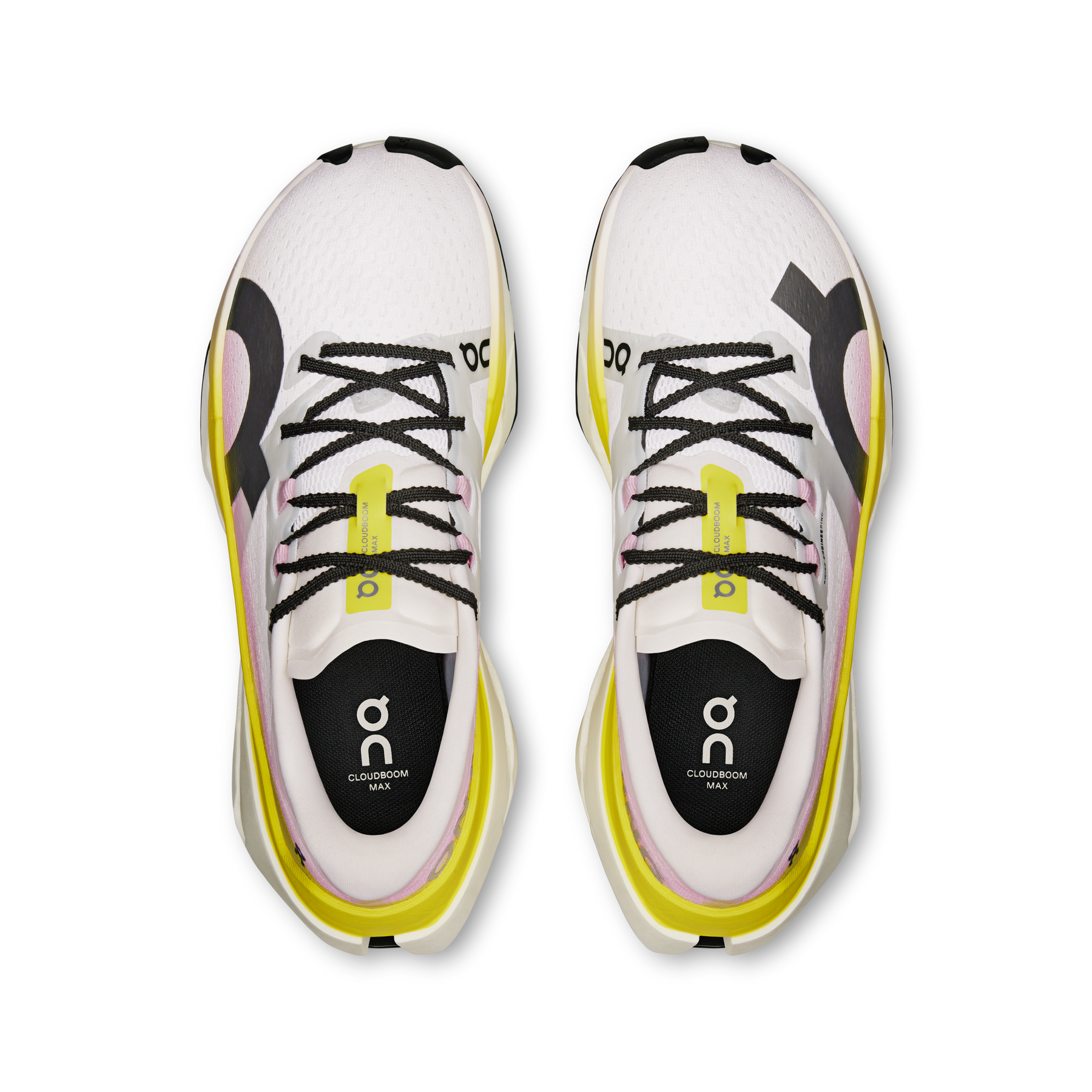 On Running Cloudboom Max Running Shoe Women - White/Yellow Running Shoes On Running