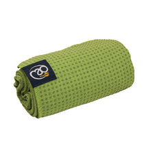 Grip Dot Yoga Towel Lime Green 183 cm (L) x 60 cm (W) Towels Fitness-Mad