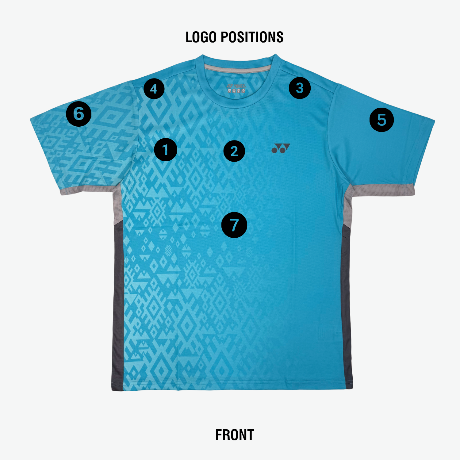 Yonex YTJ 11 Batik Fade 2 T-Shirt Junior - Blue Sea Clothing Yonex