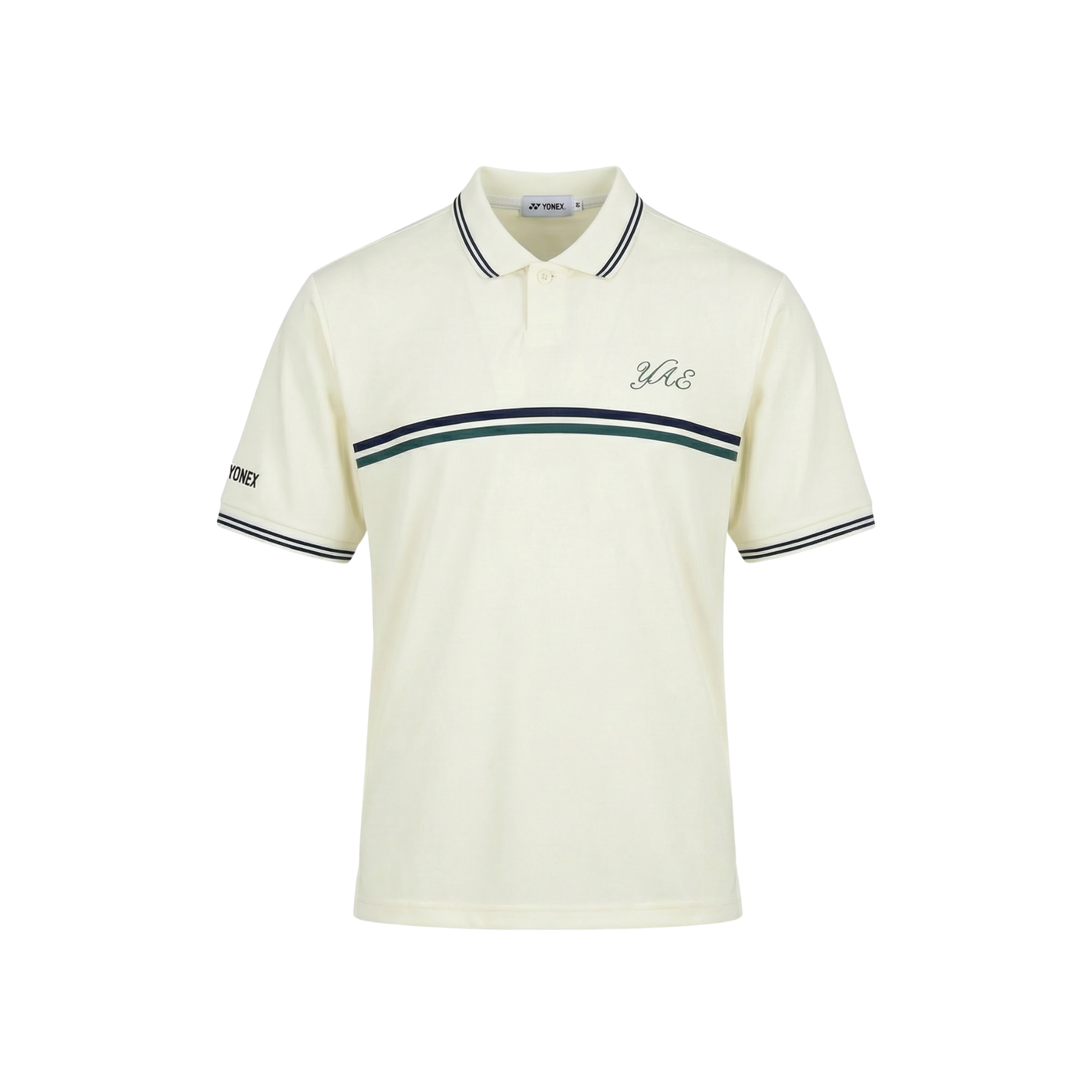 Yonex All England 1899 S/S Polo Shirt 26 - Cream Cream Clothing Yonex