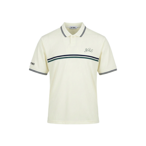 Yonex All England 1899 S/S Polo Shirt 26 - Cream Cream Clothing Yonex